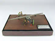 Plastic model of the American Cessna O-1D observation and liaison aircraft from the Vietnam War period - photo No. 1 - front view