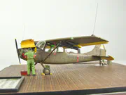 Plastic model of the American Cessna O-1D observation and liaison aircraft from the Vietnam War period - photo No. 8 - close-up