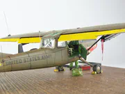Plastic model of the American Cessna O-1D observation and liaison aircraft from the Vietnam War period - photo No. 10 - close-up