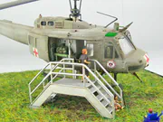 Plastic model of the American Bell UH-1V helicopter built on 1:72 scale based on photos taken at the National Vietnam War Museum in Orlando, Florida, USA - photo No. 10 - close-up