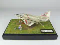 The photo shows a plastic model of the American Douglas A-4B Skyhawk attack aircraft - photo No. 1