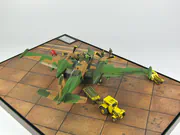 Plastic model of the Douglas B-26K Counter Invader attack aircraft from 1969 - photo No. 6 - rear view