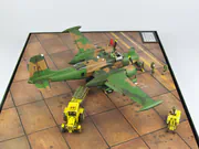 Plastic model of the Douglas B-26K Counter Invader attack aircraft from 1969 - photo No. 7 - side view