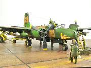 Plastic model of the Douglas B-26K Counter Invader attack aircraft from 1969 - photo No. 10 - close-up