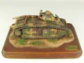 Link to a photo of a plastic model of the French B1 bis heavy tank - photo No. 1