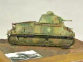 A plastic model of the French Somua S35 tank captured and used by the Germans, period of the Second World War - photo no 4