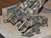 1:35 scale plastic model of the German 12.8 cm Flak 40 anti-aircraft gun from World War II - photo No. 7 - close-up