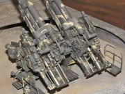 1:35 scale plastic model of the German 12.8 cm Flak 40 anti-aircraft gun from World War II - photo No. 8 - close-up