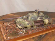 The plastic model of the German prototype of the E-100 tank - the end of the WW2 Link to photos of the plastic model of the German prototype of the E-100 tank - the end of the WW2.