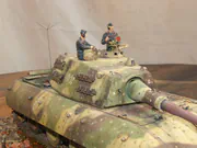 1:35 scale plastic model of the German E-100 super-heavy tank prototype - photo No. 5 - close-up