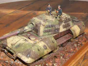 1:35 scale plastic model of the German E-100 super-heavy tank prototype - photo No. 6 - close-up