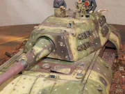1:35 scale plastic model of the German E-100 super-heavy tank prototype - photo No. 7 - close-up