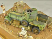 1:35 scale plastic model of the British Rolls-Royce armored car introduced in 1914 - foto No. 3 - side view