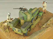 1:35 scale plastic model of the British Rolls-Royce armored car introduced in 1914 - foto No. 4 - rear view