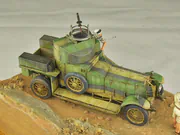 Plastic model of the British armoured car on the Rolls-Royce chassis Link to photos of the plastic model of the British armoured car on the Rolls-Royce chassis.