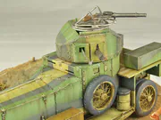 1:35 scale plastic model of the British Rolls-Royce armored car introduced in 1914 - foto No. 7 - close-up