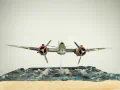 Plastic model of the Bristol Beaufighter Mk.VI aircraft glued together from a Tamiya kit in a 1:48 scale - foto nr 1