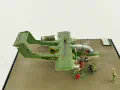 Plastic model of the North American Rockwell OV-10 Bronco aircraft from the VAL-4 Black Ponies squadron - Vietnam 1969 - photo No. 8