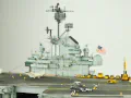 The plastic model of the USS Intrepid aircraft carrier was assembled from a Trumpeter kit in a 1:350 scale - photo No. 8