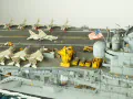 The plastic model of the USS Intrepid aircraft carrier was assembled from a Trumpeter kit in a 1:350 scale - photo No. 17