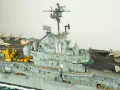 The plastic model of the USS Intrepid aircraft carrier was assembled from a Trumpeter kit in a 1:350 scale - photo No. 18