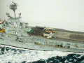 The plastic model of the USS Intrepid aircraft carrier was assembled from a Trumpeter kit in a 1:350 scale - photo No. 19