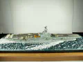 The plastic model of the USS Intrepid aircraft carrier was assembled from a Trumpeter kit in a 1:350 scale - photo No. 21